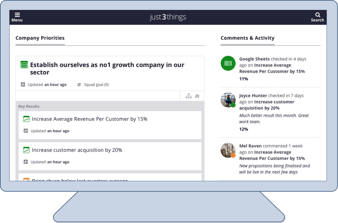 Screenshot of Just3things